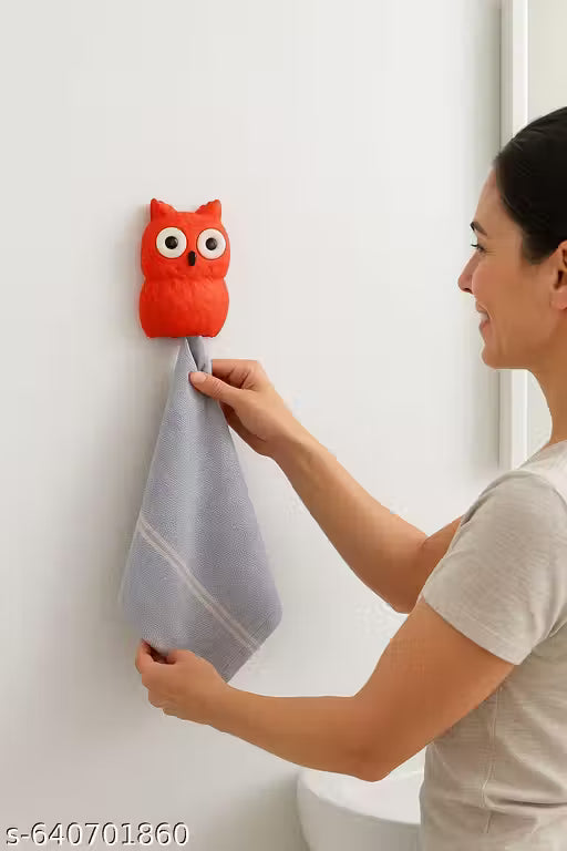 Owl-Shaped Wall Mounted Towel Holder